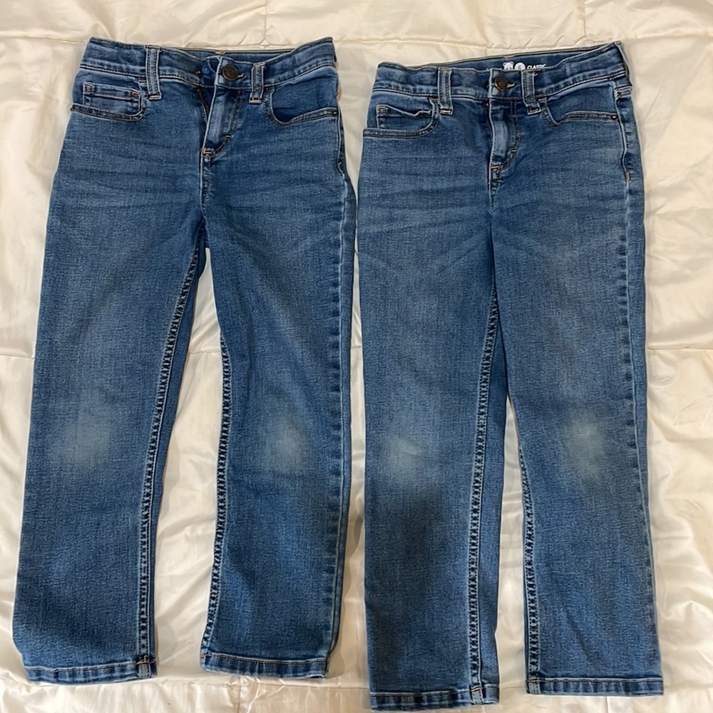 Set of 2 Primary kids Classic jeans in Medium Wash. Size 6.